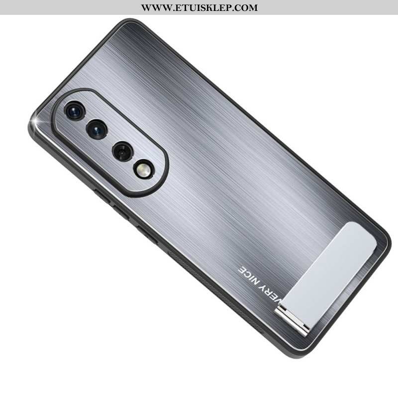 Etui do Honor 90 Pro Szczotkowany Stop Aluminium Ze Wspornikiem